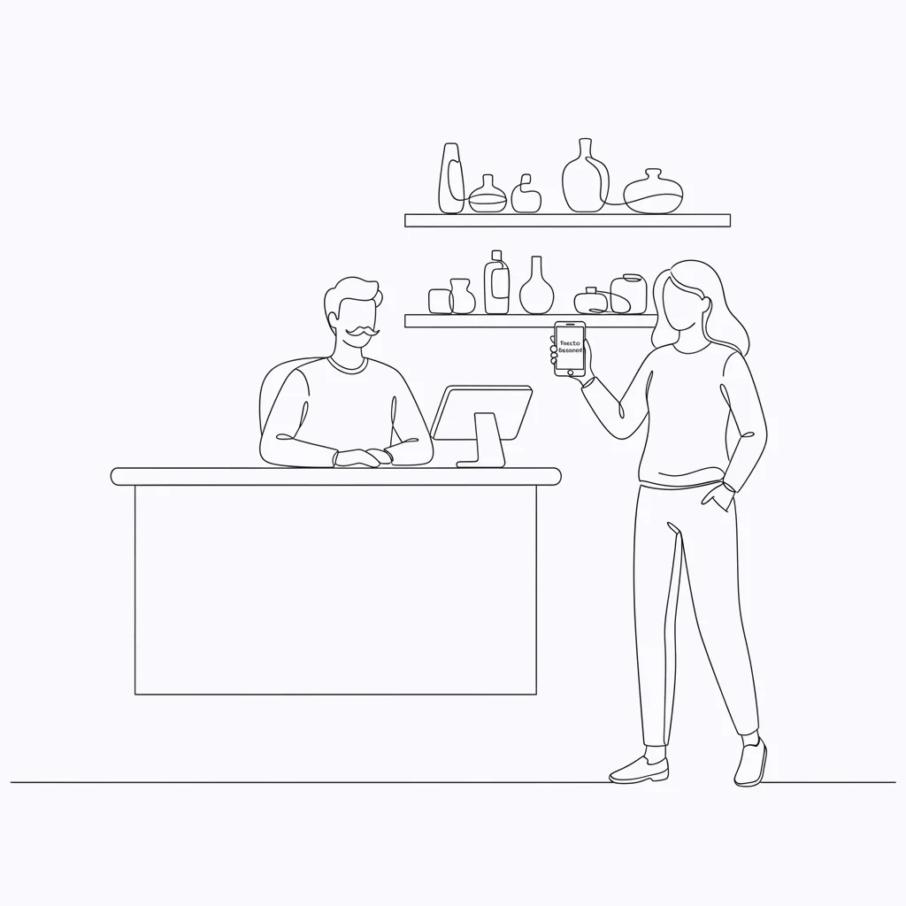 Merchant creating invoice while customer receives it instantly